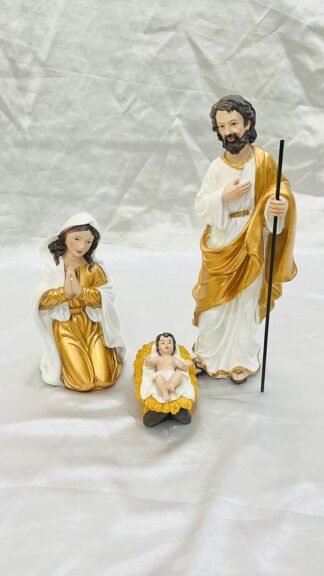 12 Inch Poly marble Holy Family Statue
