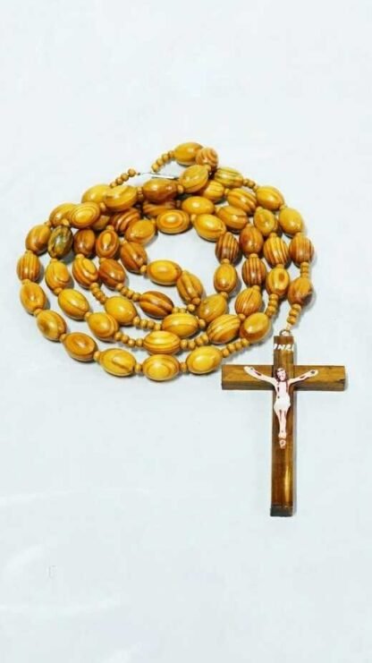 Olive Big Oval Photo Rosary