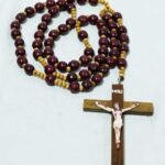 12 MM Wooden Photo Rosary