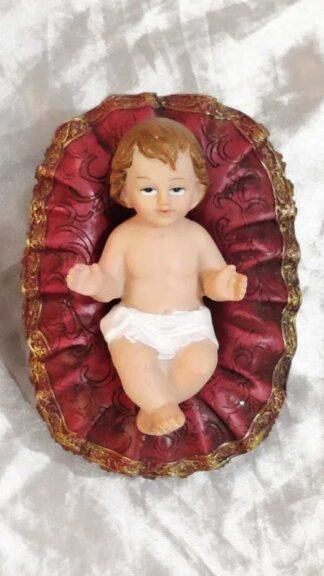 5 Inch Italian Poly Marble Baby Jesus Figure