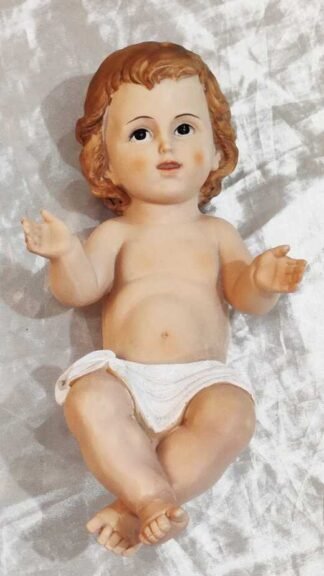 12 Inch Italian Poly Marble Baby Jesus Figure