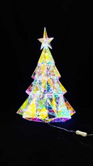 20 Inch Elegant Transparent LED Christmas Tree