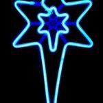 5 Legged Neon Christmas Star