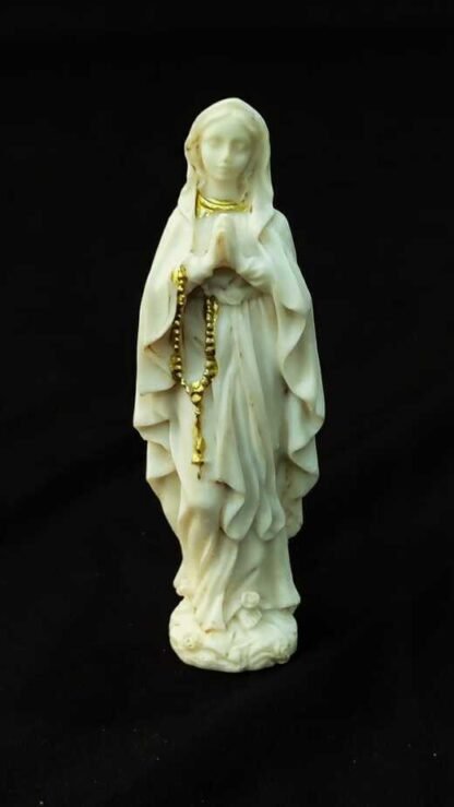 4 Inch Mother Mary Poly Marble Statue