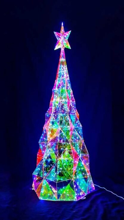 4 Feet Elegant Transparent LED Christmas Tree