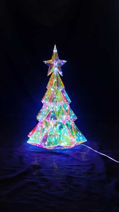 16 Inch Elegant Transparent LED Christmas Tree