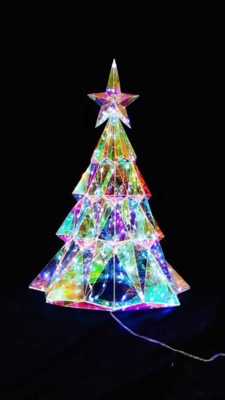 28 Inch Elegant Transparent LED Christmas Tree