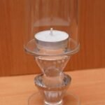 5 Inch Elegant Crystal Candle Stand