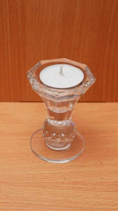 Get 3 Inch Elegant Crystal Candle Stand