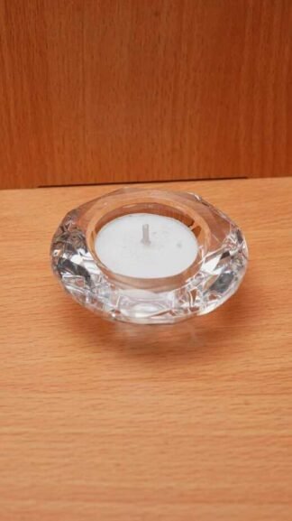 1.5 Inch Elegant Crystal Candle Stand
