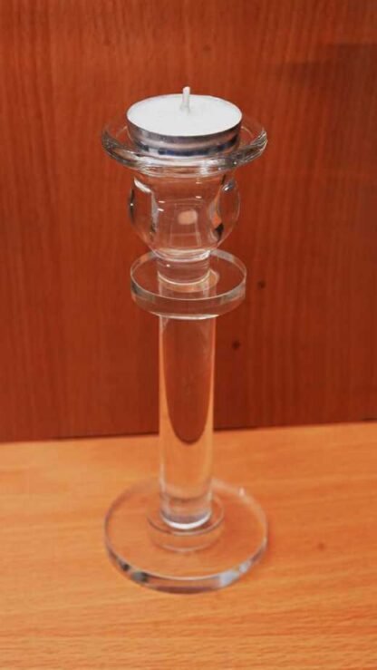 9 Inch Elegant Crystal Candle Stand