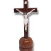 6.5 Inch Coconut Cross with Plastic Figure