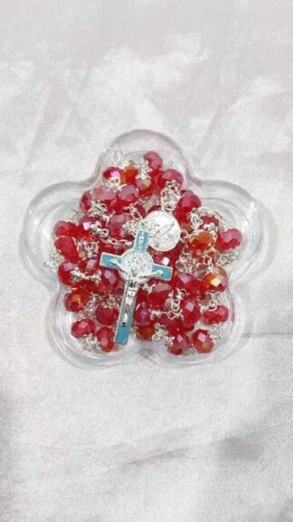 8mm Crystal Rosary With Cap