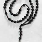 10 MM Black Stone Rosary With Small Beads