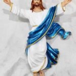 Blue Risen Jesus Statue – 11 Inch