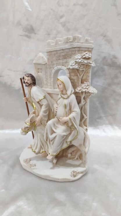 Poly Marble Holy Family Tabletop Statue - 10.5 Inch - Image 3