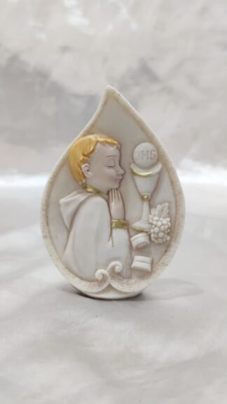 Italian Poly Marble First Holy Communion Keepsake