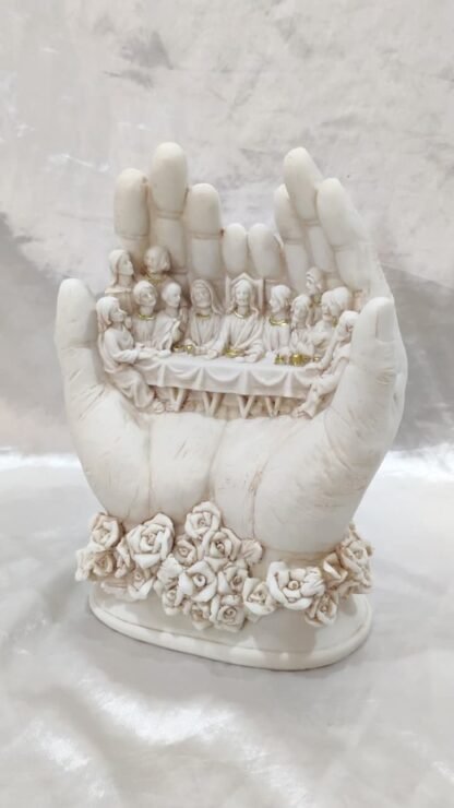 Last Supper Poly Marble Statue - 9 Inch - Image 4