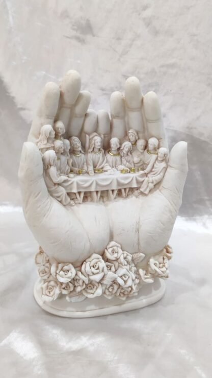 Last Supper Poly Marble Statue - 9 Inch - Image 2