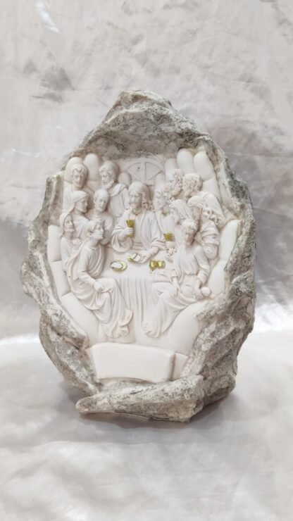 Poly Marble Last Supper Family Statue - 11 Inch - Image 2