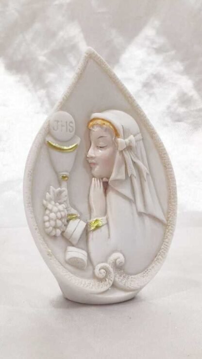 Italian Poly Marble Holy Communion Souvenir Statue (Copy) - Image 3