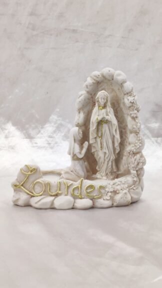 Poly Marble Our Lady Of Lourdes Statue - 6 Inch