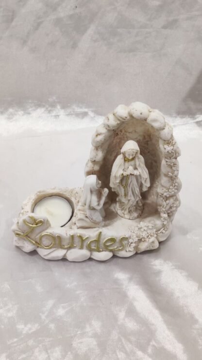 Poly Marble Our Lady Of Lourdes Statue - 6 Inch - Image 5