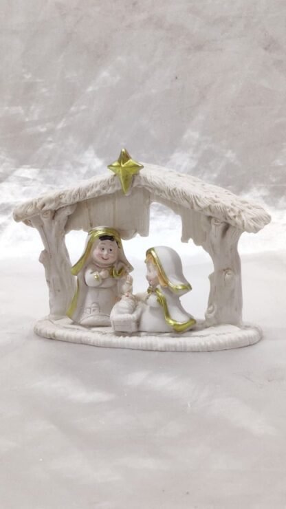 Poly Marble Holy Family Tabletop Statue - 4 Inch - Image 4
