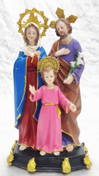 12 Inch Poly marble Holy Family Statue