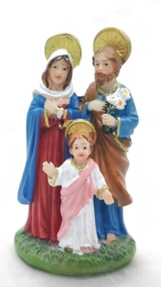 3 Inch Poly marble Holy Family Statue