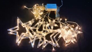 Elegant Warm Star Serial Curtain Light