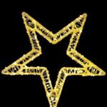 Warm-Pointed LED Christmas Star Ornament