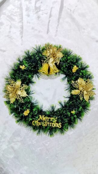 Classic Christmas Door Wreath - 12 Inch