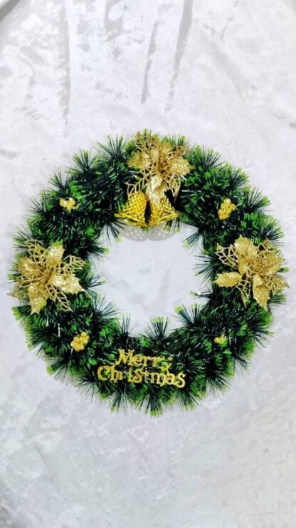 Classic Christmas Door Wreath - 12 Inch