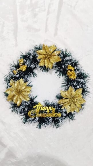 Small Christmas Entryway Wreath - 9 Inch