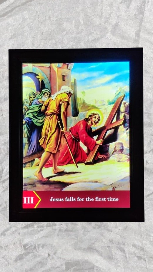 Led Way of the Cross Photo Frame - 18x14 Inch - Image 5