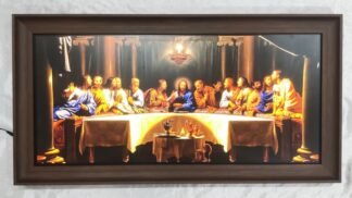 LED Last Supper Photo Frame - 33x17 Inch