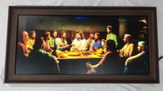 LED Last Supper Elegant Photo Frame - 33x17 Inch