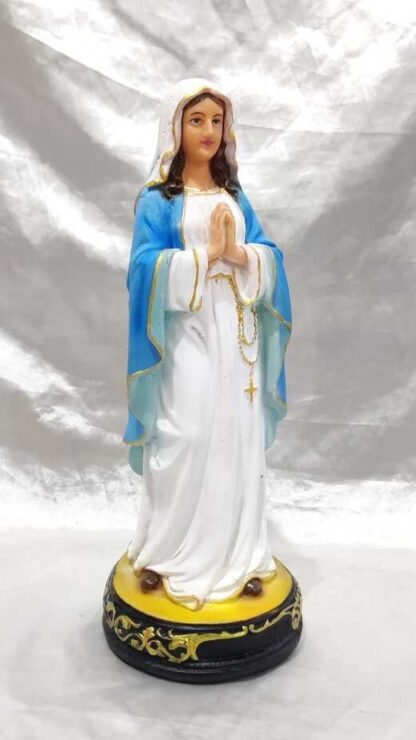 Poly Marble Our Lady Of Lourdes Statue - 1 Feet - Image 3