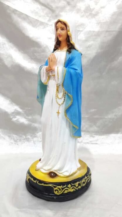 Poly Marble Our Lady Of Lourdes Statue - 1 Feet - Image 2