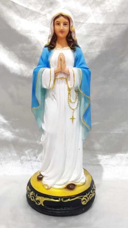 Poly Marble Our Lady Of Lourdes Statue - 1 Feet
