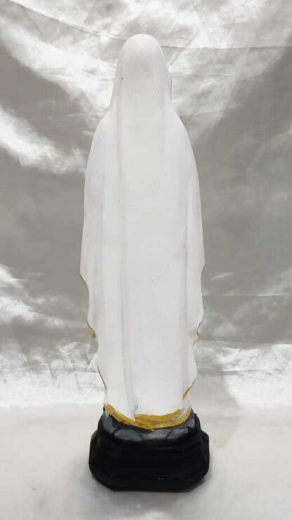 Poly Marble Our Lady Of Lourdes Statue - 11 Inch - Image 5