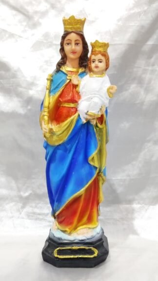 Poly Marble Help Of Mary Statue - 12 Inch