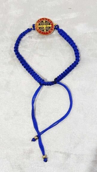 Shining Blue Medal Bracelet