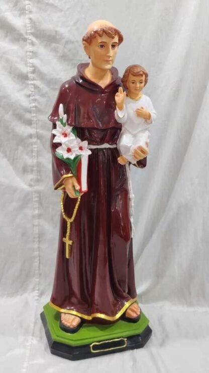 Fiber Saint Antony Devotional Statue - 3 Feet - Image 2