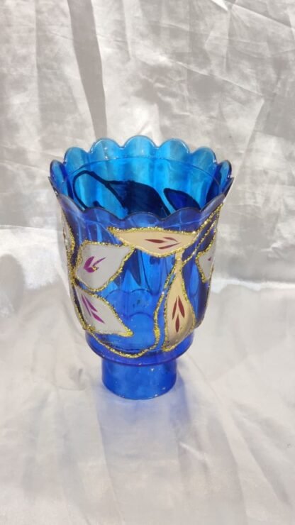 Blue Colored Fiber Globe - 6 Inch - Image 2