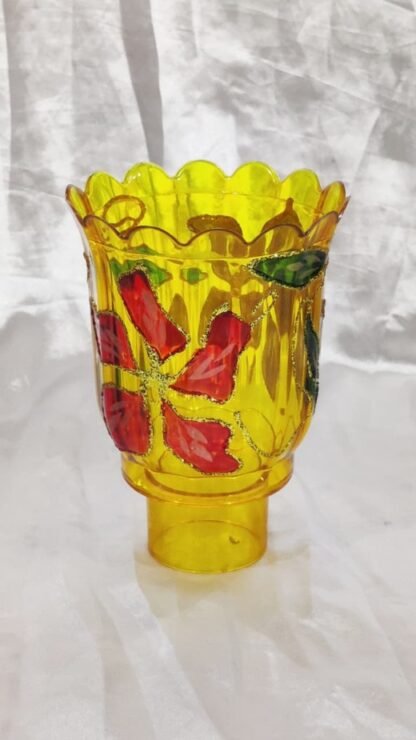 Yellow Colored Fiber Globe - 6 Inch