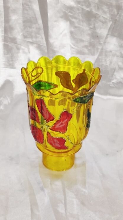 Yellow Colored Fiber Globe - 6 Inch - Image 2