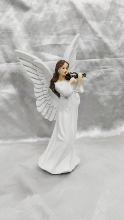 Angel Poly Marble Statue - 6 Inch - Image 2