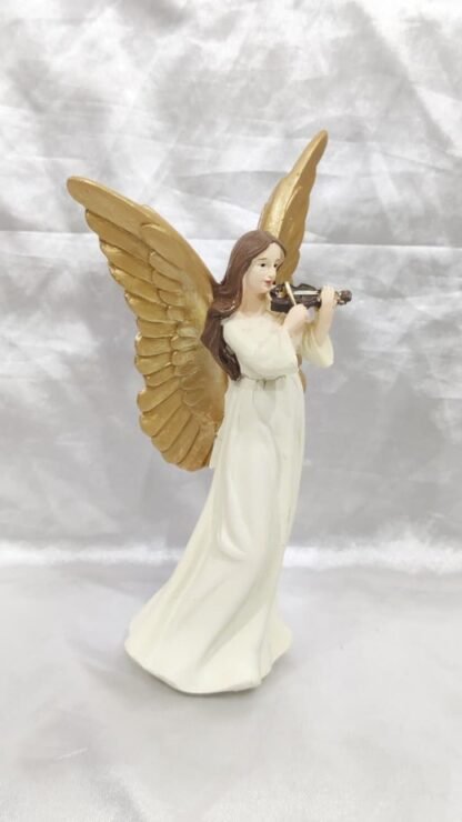 Golden Angel Poly Marble Statue - 6 Inch - Image 3